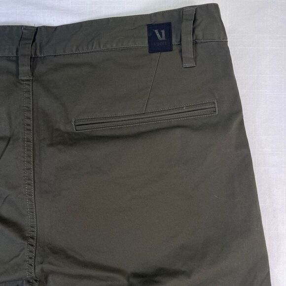 Vuori Green Stretch Classic Fit Collins Twill Cotton Straight Chino Pant Size 33 - Picture 7 of 9